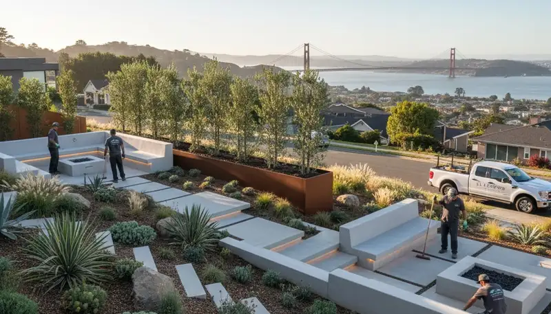 San Francisco, CA landscaping design services for residential and commercial outdoor spaces