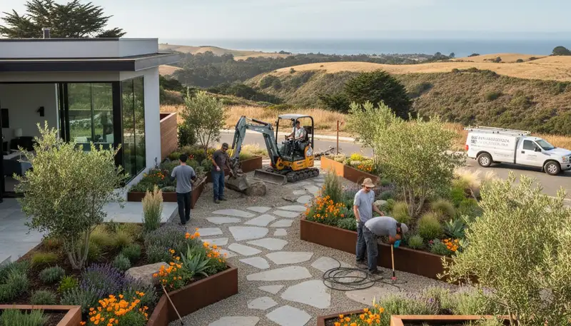 San Francisco, CA landscaping design services for residential and commercial outdoor spaces