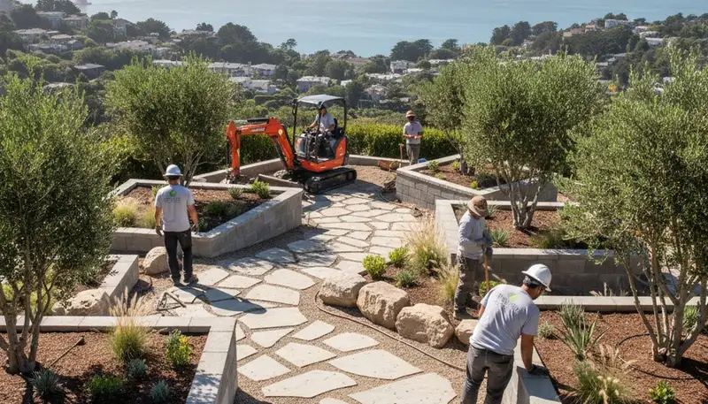 San Francisco, CA landscaping design and installation services for residential outdoor spaces